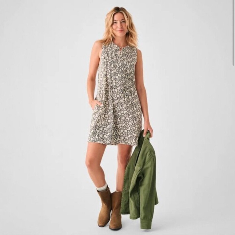 FAHERTY Women's Black‎ Isha Dress Dress, Linen